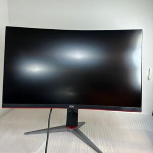 AOC ゲーミング モニター C24G1/11 (23.6インチ/144Hz/1ms/VA 曲面パネル/HDMI×2 DP×1)2021年式【m-2】