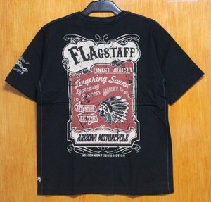 SALE！FLAGSTAFF♪(XL)412272インディアン刺繍半袖Ｔシャツ