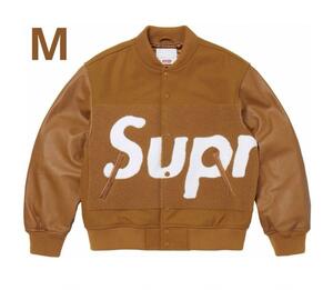 Supreme Big Logo Chenille Varsity Jacket 24ss Mustard Mサイズ 新品 未開封 Black Brown ジャケット シュプリーム