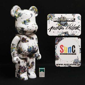 PG099. ＜新品＞ ベアブリック BE@RBRICK Jackson Pollock Studio 高さ72cm フィギュア 1000％ 箱付属