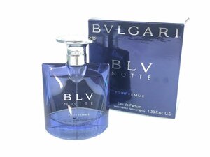 廃盤　希少　ブルガリ　BVLGARI　ブルー　ノッテ　BLV NOTTE　プールオム　オードパルファム　スプレー　40ml　YK-7371