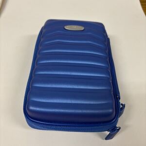 サムソナイトSamsonite スーツケース型ポーチ　マルチポーチ　Samsonite Book Blue　本体のみ　中古