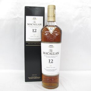 【未開栓】The MACALLAN ザ・マッカラン 12年 シェリーオーク ウイスキー 700ml 40% 箱付 11742284 1222