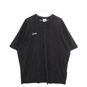 VETEMENTS ヴェトモン 23SS INSIDE-OUT T-SHIRT インサイドアウト ロゴ刺繍半袖Tシャツ クルーネックカットソー ブラック UE63TR660B