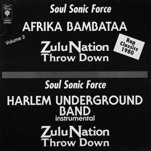 Soul Sonic Force Afrika Bambataa Zulu Nation Throw Down Volum 2 レコード