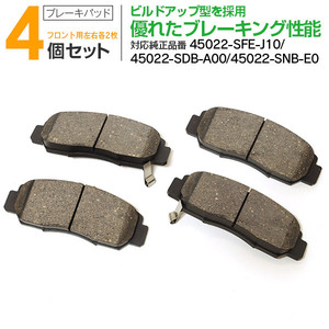 ホンダ ステップワゴン RG1/RG2/RG3/RG4 2005/5～2009/10 フロント用 純正品番 45022-SFE-J10 対応 ブレーキパッド