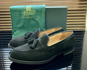 CROCKETT&JONES CAVENDISH 3 スエードタッセルBK