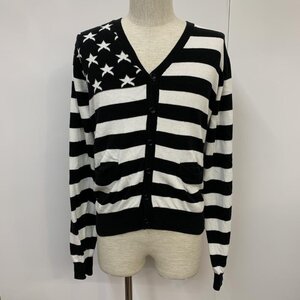 JOYRICH S ジョイリッチ カーディガン 長袖 ボーダー 星柄 Cardigan 白 / ホワイト / X 黒 / ブラック / 10041727