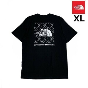 1円～!売切!【正規新品】THE NORTH FACE◆S/S BOX NSE TEE 半袖 Tシャツ US限定 ボックスロゴ グラフィック 男女兼用 登山(XL)黒 180902-15