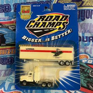 1995 1/43 ROAD CHAMPS U-HAUL ロードチャンプス ユーホール トレーラー トラック 当時物 アメリカ コンボイ 未開封