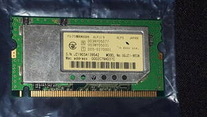 送料無料 無線LANカード ALPS ALPJ1-9 11a/b/g対応 アルプス電気 UGJZ1-903A Mini PCI-E モバイル ノート