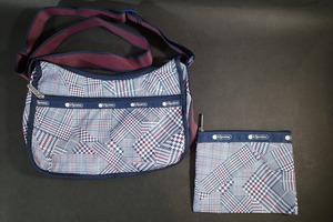 未使用 LeSportsac レスポートサック ショルダーバッグ 7520 CLASSIC HOBO E712 PUZZLED PLAID