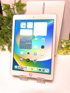 使用少☆ 美品 SIMフリー Apple iPad 【第5世代】 Wi-Fi +Cellular ドコモ 32GB シルバー MP1L2J/A バッテリー96％★ A6059