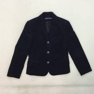 ■日本製 RALPH LAUREN ラルフローレン テーラードジャケット ブレザー 9 レディース コーデュロイ コットン100％ インパクト21 0.4kg