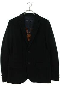 コムデギャルソンオム COMME des GARCONS HOMME HR-J071 サイズ:L AD2006 裏地プリントウールジャケット 中古 BS99