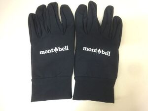 1283REW◎mont-bell モンベル ウィンドストッパー トレッキング グローブ GORE-TEX サイズM ブラック 手袋◎中古【送料無料】