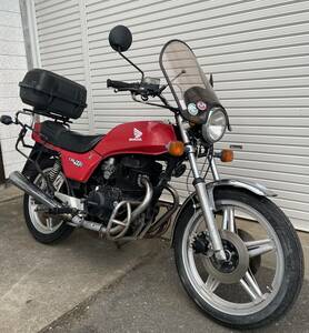 50万売切 風防 キャリア BOX付 CB400N ホーク3 バブ エンジン実動 レッド CB250T CB400T CB250N