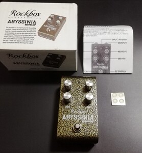 【美品】ハイエンド　ベース プリアンプ　ABYSSINIA　Bass Preamp　/　クリーンブースター　オーバードライブ　ディストーション