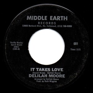 Delilah Moore / It Takes Love ♪ Wrapped Up Tight (Middle Earth) original, off center