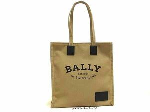 1円 ■極美品■ BALLY バリー キャンバス ハンドバッグ トートバッグ ショルダー 肩掛けかばん レディース ブラウン系 FC9421