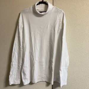 メンズ　長袖 トップス　タートルネック Tシャツ カットソー GU XLサイズ 白