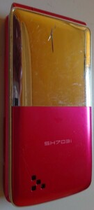 【中古】docomo　ドコモ　シャープ　SHARP　SH703i　ピンク　携帯電話　2024060005