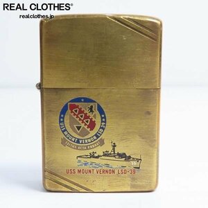 ZIPPO/ジッポー USS MOUNT VERNON LSD-39 COMMEMORATIVE 1932-1982 ダイアゴナルライン/1982年製 /LPL