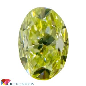 FANCY YELLOW GREEN 0.306ct OV/RT2078/CGL