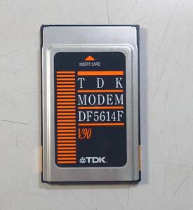 KN4765 【ジャンク品】 TDK V.90対応 PCMCIA Data Fax Modemカード TDK DF5614F