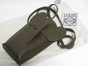 GH14-4547[AIM] 本物保証 LOEWE ロエベ エレファントポケット ショルダーバッグ カーフスキン C623B02X04