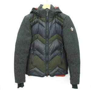 【中古品】MONCLER モンクレール ダウンジャケット HERAULT 2015年製 グレー/ネイビー/カーキ/レッド 国内正規品 サイズ：1 836132602 0123