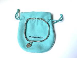 TIFFANY&Co.　ティファニーリターントゥ ミニハートロック ボールチェーン　SV925シルバーブレスレット 