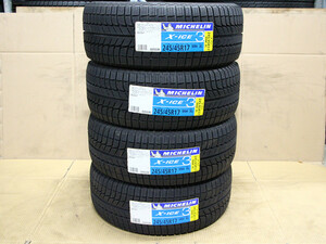 B17 ミシュラン MICHELIN X-ICE XI3 3 245/45R17 99H XL 新品 4本 ベンツ W212 Eクラス E500 GT-R R32 R33 アウディ A4 A6 TT BMW 540i