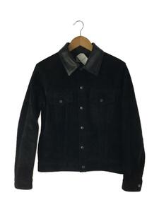 JOE McCOY◆ROUGH OUT LEATHER WESTERN JACKET/ジャケット/38/スウェード/BLK