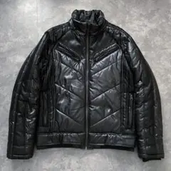 00s python pattern padded jacket Y2K