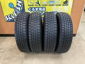 ☆ダンロップ ウインターマックス WM01 165/80R13 スタッドレス タイヤ 13インチ 2019年製造 4本 中古 DUNLOP WINTER MAXX STUDLESS☆