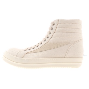 Rick Owens DRKSHDW リックオウエンス ダークシャドウ VINTAGE HIGH SNEAKER ヴィンテージ キャンバスハイカットスニーカー ホワイト