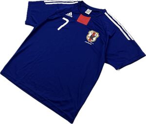 adidas ☆ アディダス 日本代表 7番 ユニフォーム ゲームシャツ 半袖 Tシャツ サムライブルー XO 春夏 サッカー スポーツ 人気■BK164