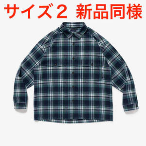 DESCENDANT ディセンダント / VANNING PLAID LS SHIRT GREEN グリーン 2 (Mサイズ相当) [232BRDS-SHM02] 新品同様