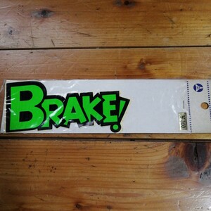 BRAKE! ステッカー　昭和レトロ　旧車　デッドストック