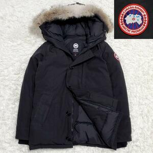 美品 M カナダグース シャトー パーカ ダウンジャケット 黒 コヨーテ ファー CANADA GOOSE CHATEAU PARKA ブラック 3426MA 毛皮 