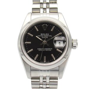 ロレックス パーペチュアル デイト Y番 ブランドオフ ROLEX ステンレススチール 腕時計 SS 中古 レディース