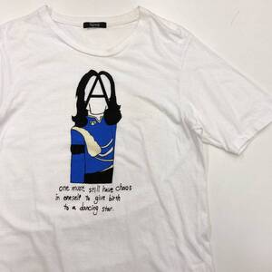 2010SS UNDERCOVER アナーキーマーク Tシャツ ホワイト 白 2サイズ アンダーカバー 半袖 カットソー Tee KING OF POP archive 1012