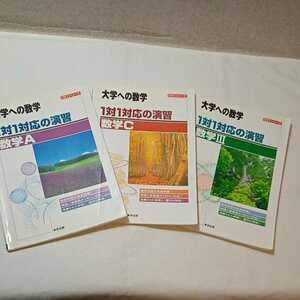 zaa-339♪1対1対応の演習/数学A+C+III―大学への数学 (1対1シリーズ) 3冊セット　単行本 2005/3/25 東京出版編集部 (編さん)