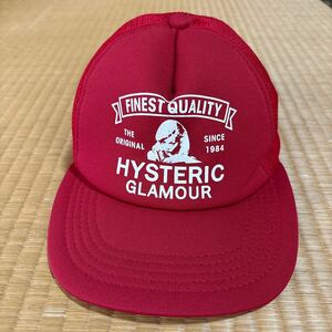 ヒステリックグラマー ガール ロゴ メッシュキャップ 赤 レア 帽子 hysteric glamour