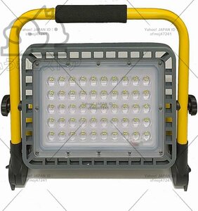 実用★ 作業灯 LED 投光器 充電式 100W 屋外 防水 明るい ワークライト 防災グッズ バッテリー 充電器 夜間 照明 キャンプ 夜釣り F476