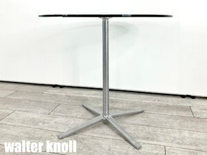 walter knoll/ワルターノール■Ｘテーブル■ガラス■ラウンド型■φ800