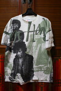 希少 総柄 90年代 初頭 90s ビンテージ USA Jimi Hendrix ジミヘン バンド Tシャツ ■ ■ ■ ニルヴァーナ メタリカ レッチリ ガンズ