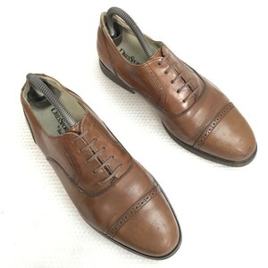 ロックポート/DRES SPORTS ROCKPORT☆本革ストレートチップ【25.0-25.5/茶/brown】キャップトゥ/ビジネス/ドレスシューズ/cap toe◇bA-043