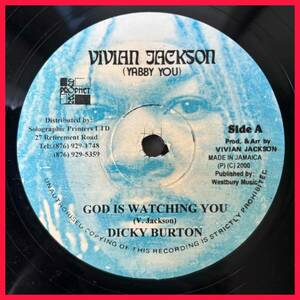 ★試聴！【Dicky Burton-God Is Watching You//Augustus Pablo/Vivian Jackson-Pablo Dread In A Red】12inch (Yabby You) / Prophet JA